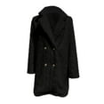 thumbnail image 4 of iHPH7 Fleece Jacket Women Casual Outerwear Winter Coats for Women Fuzzy Jackets for Women Sherpa Jacket Women Winter Clothing for Women Fluffy Jacket Black XL, 4 of 5