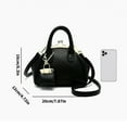 thumbnail image 5 of Women Shoulder Bag Commuting Bag PU Leather Handbag Kiss Lock Crossbody Bag, 5 of 20