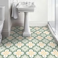 thumbnail image 3 of DEWOO Peel and Stick Floor Tile, Peel and Stick Flooring Self Adhesive, Waterproof Vinyl Flooring Suitable for Bathroom, Kitchen, Light Green(12 x 12 In, 10PCS), 3 of 10
