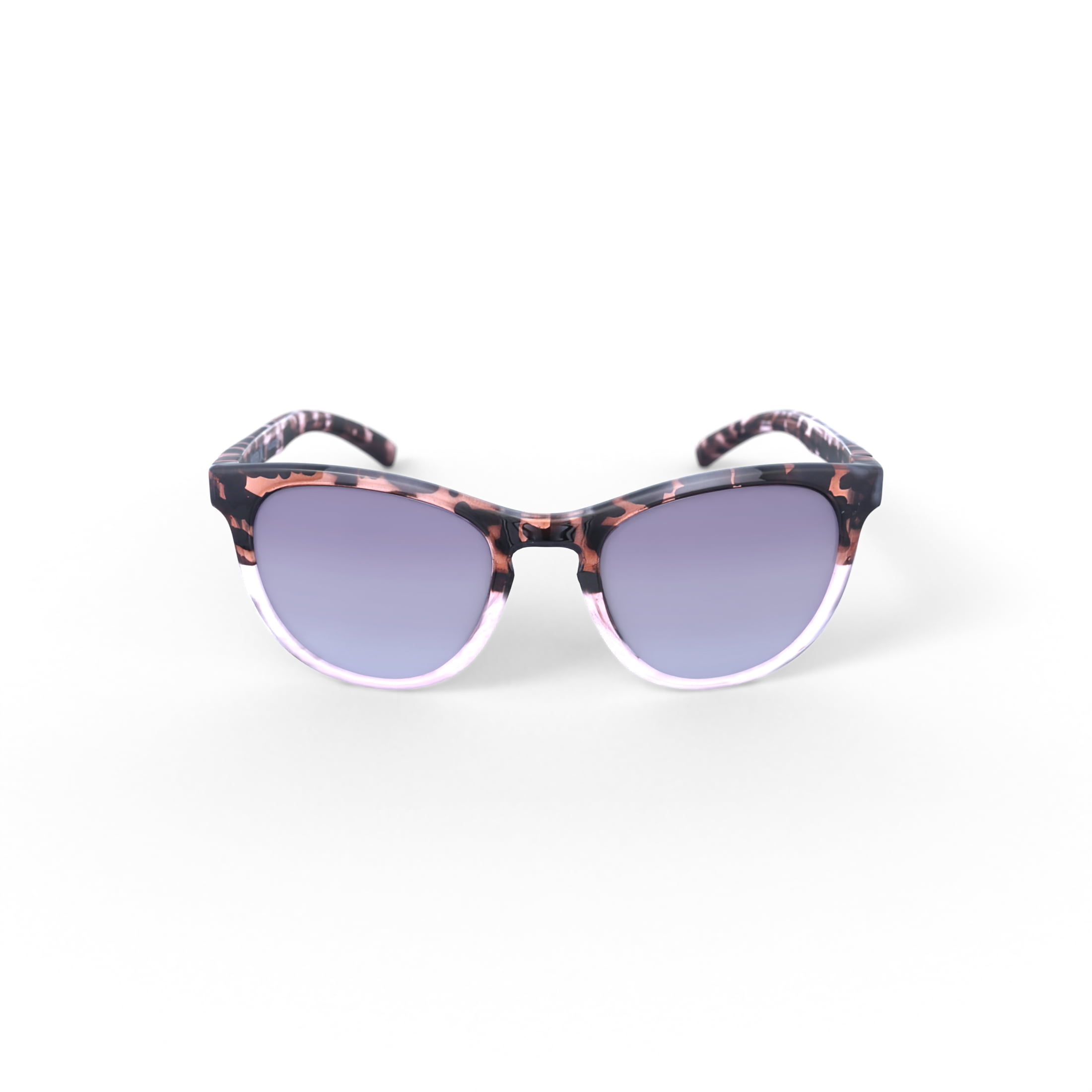 Hurley Palm Springs - HSL3001PS_651, round sunglass, pink crystal/demi frame & smokey rose gradient polarized lens + ar coating