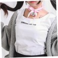 thumbnail image 3 of unbranded Collar Rosa De Encaje Con Detalle De Campana Y Para Ocasiones Especiales, 3 of 8