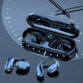 thumbnail image 3 of Auriculares sobre la oreja IPX7 Llamadas manos prueba de agua Ligero para entrenamiento Negro, 3 of 9