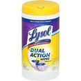 thumbnail image 2 of Lysol Dual Action Disinfecting Wipes, Citrus, 75 Count Packaging May Vary, 2 of 3