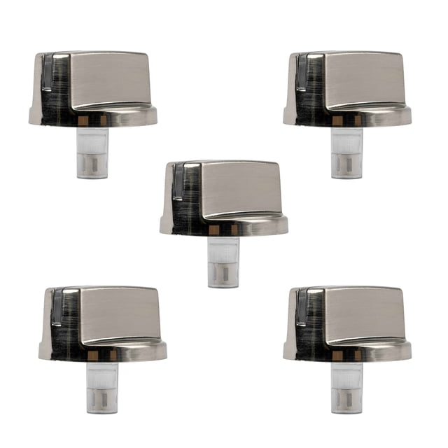 5x LG Gas Range Replacement Knobs Quality ABS Material with Corrosion & Heat Resistance for Safe, Reliable Cooking
