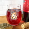 thumbnail image 4 of Happy New Year with Pomeranian Fireworks Holiday Xmas Winter 2025 15oz Stemless Wine Glass Mug Pom Dog Lover Gifts Wine Glasses Cup - 00025, 4 of 5