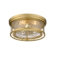 thumbnail image 2 of 493F3-OBR-Z-Lite-Clarion - 3 Light Flush Mount In Transitional Style-6.25 Inches Tall and 16 Inches Wide-Olde Brass Finish, 2 of 2