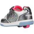 thumbnail image 3 of HEELYS Youth Kids Plus X2 Wheels Skate Sneaker Shoes Light Blue/Silver/Neon Pink, Numeric_1, 3 of 5