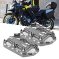 thumbnail image 4 of 2pcs/set Repose-Pieds Large Antirouille pour Moto Noir,, 4 of 8