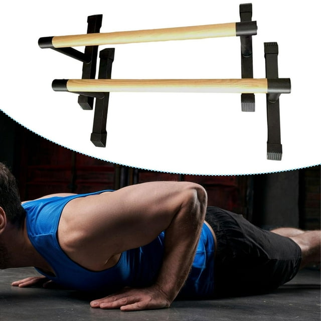 2 piezas de equipo de ejercicio de gimnasio portátil para entrenamiento de flexiones, multifuncional y práctico 70CMX22CMX125cm
