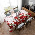 thumbnail image 2 of Christmas Winter Snowflake Gnome Round Tablecloth Waterproof Wedding Decor Table Cover Christmas Party Decorative Tablecloth, 2 of 6