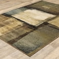 thumbnail image 4 of 7â€™x9â€™ Brown and Beige Distressed Blocks Area Rug, 4 of 5