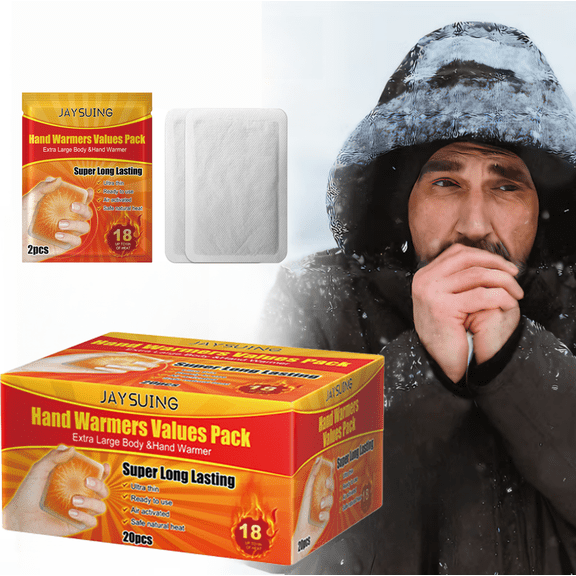 Hand Warmers Disposable Single Use Air Activated Heat Packs for Hands, Winter Warm Patch