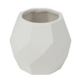 thumbnail image 3 of (2 pack) Hello Hobby Paintable Small Ceramic Geometric Planter, White, 3 of 10