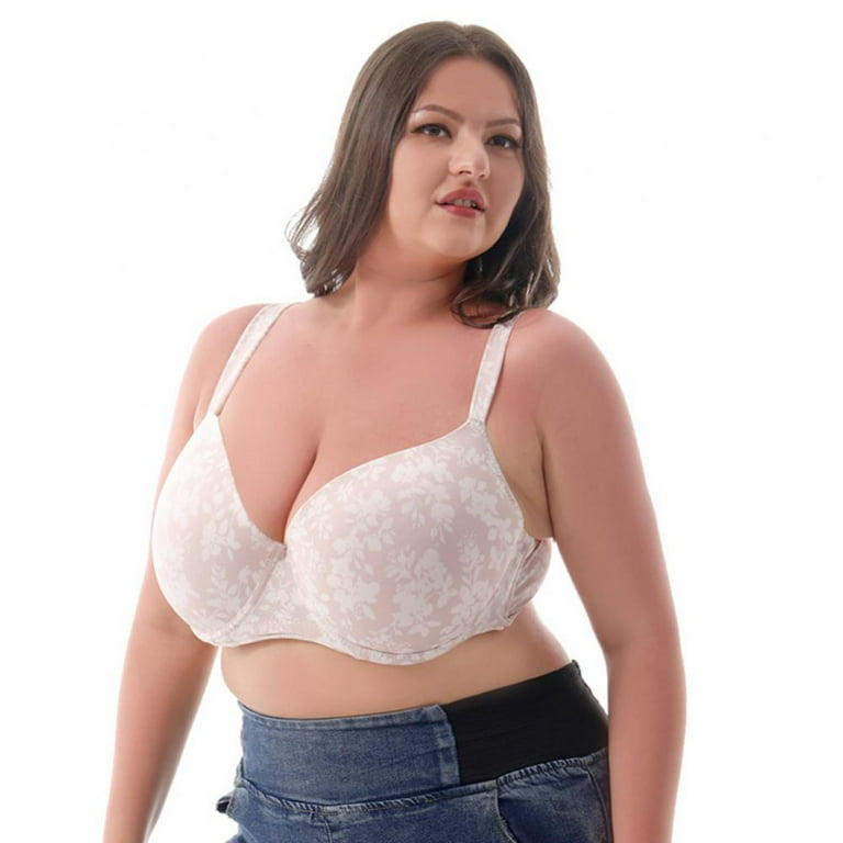 Xmarks Full Figure Plus Size Push Up Support Bra Wirefree