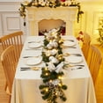 thumbnail image 5 of GOGRANT 6 FT Christmas Garland with Lights, Silver Pre-Lit Xmas Garland with 20 LED Lights with Timer for Mantle Staircase Table, Battery Operated Winter Garland, 5 of 7