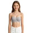 thumbnail image 3 of Shadoumai Girls Cotton Sports Bras Wire-Free Training Bralettes Seamless Padded Bras with Adjustable Straps Ages 10–18, 3 of 9