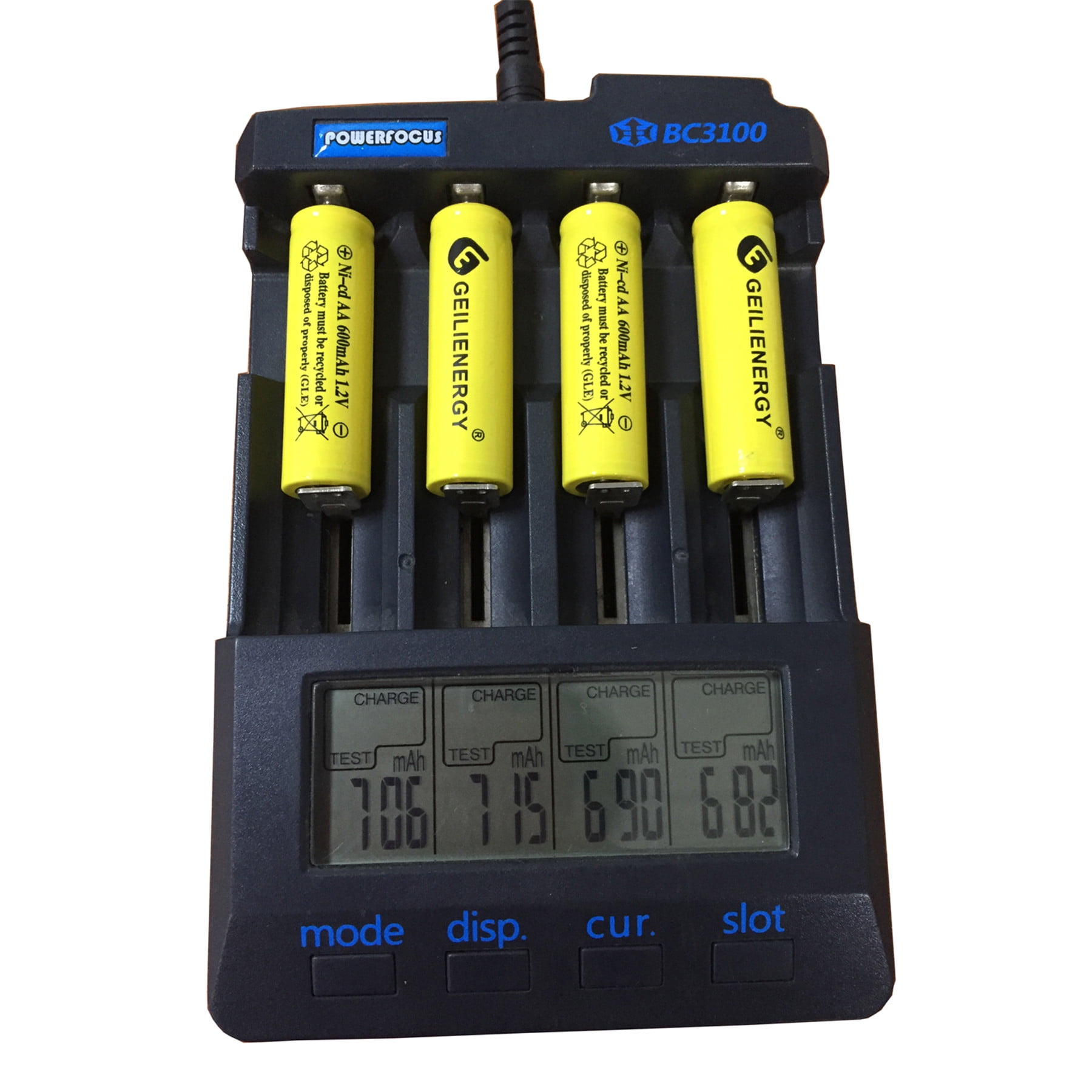 24 Pack Ni-Cd AA 600mAh 1.2 Volts AA Rechargeable Batteries for Garden Lights Remotes Mice Cell