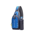 thumbnail image 1 of Innerwin Sac à Main Garçon Fermeture Éclair Sac Banane Imperméable Poches Multiples Sangle Réglable Nylon Multifonction Bleu Moins de 20L, 1 of 9