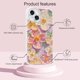thumbnail image 2 of Funda para iPhone 13 para mujeres y niñas, diseño floral con pintura al óleo retro colorida y bonita., 2 of 8