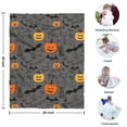 thumbnail image 4 of Vintage Halloween Elements Pattern Blanket,Comfortable Soft Flannel Throw Blanket,All Season,Warm Lightweight Blankets for Sofa Bed Couch Living Room Chair,30"x40", 4 of 4