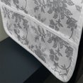 thumbnail image 3 of Floral Microwave Oven Cover, Monochrome Petals Traditional Nature Influences Essence Art Print, Water Resistant Organizer with Pockets for Kitchen, 36" x 12", Dimgray, by Ambesonne, 3 of 4