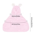 thumbnail image 3 of Deeceymbur Hooded Pet Bathrobe for Dogs Cats Soft Quick Drying Wrap With Elastic Strap Light Grooming Accessory for Home And Travel, 3 of 6
