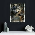 thumbnail image 5 of Nawypu To My Daughter Canvas From Mom Dad Mother You Will Never Lose Wolf Daughter Birthday Gifts Graduation Christmas Custom Wall Art Print Framed Canvas, 5 of 5