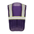 thumbnail image 4 of Toptie Unisex US Big High Visibility Safety Vest with Reflective Straps and Pockets Soft, Durable, Breathable-Purple- M, 4 of 8