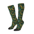 thumbnail image 2 of Fotbe Jungle Leopard Yellow print Women's Men's Novelty Crew Socks Cotton Socks Knee High Socks for Walking,Running,Nurses,Pregnancy, 2 of 9