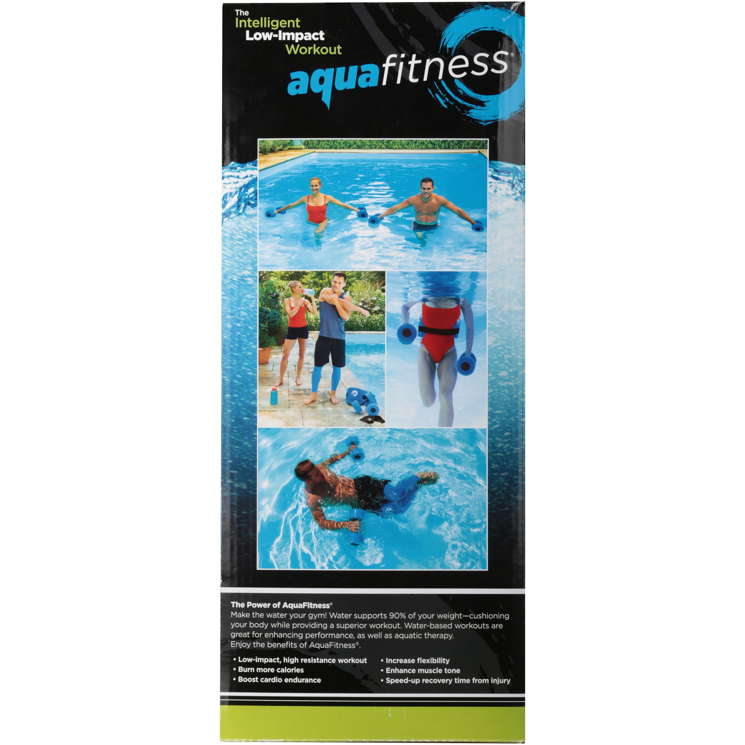 Aqua 6-Piece Fitness Set - Adult Water Aerobics Equipment for Pool