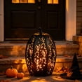 thumbnail image 6 of Halloween LED Pumpkin Lantern with Dancing Skeleton Cutouts Light Projecting Jack O Lantern Ornament For Indoor Outdoor Party Yard Decor, 6 of 7