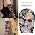 thumbnail image 4 of Tatuajes de flores para brazo, resistentes al agua y al desgaste, para brazo completo, diseño de gato Kt, Kulomi Loopy, pintura corporal para novio, 4 of 7