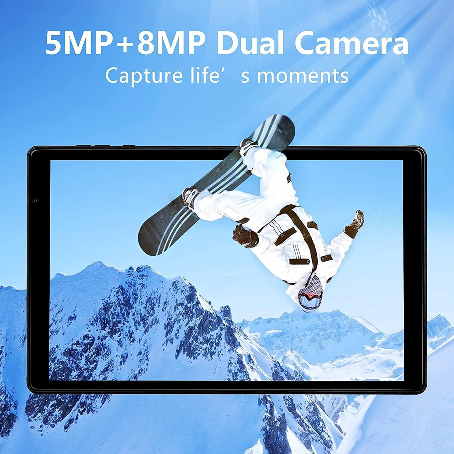 Tibuta 10.1" Tablet - 6GB RAM, 128GB + Expandable to 512GB, Android 14 - Fast & Spacious for Family Fun & Learning w/Protective Case