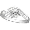 0.16 Carat T.W. Diamond Sterling Silver Promise Ring