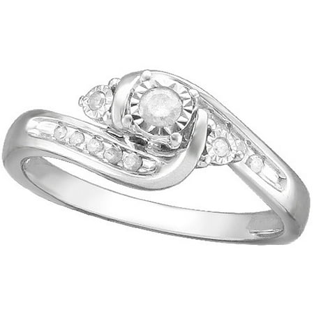 0.16 Carat T.W. Diamond Sterling Silver Promise Ring