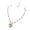 Transparent, variant on Classical Heart Beaded Necklace Jewelry Perfect For Romance Dates And Parties