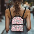 thumbnail image 4 of HELLHERO Cute Axolotl Decoration Front Pocket Small Backpack, Lightweight Lightweight Daypack with Zipper for Outing Shopping, 4 of 8