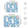 thumbnail image 4 of Yayeee Dish Drying Mat for Kitchen Counter 16"x18" Microfiber Absorbent Pad, Cartoon Easter Bunnies, 4 of 7