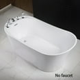 thumbnail image 5 of WOODBRIDGE 59" Freestanding Bathtub Contemporary Soaking Tub BTA0083, 5 of 7