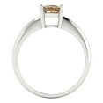 thumbnail image 4 of Clara Pucci 14K White Gold 1ct Champagne Solitaire Ring for Women, 4 of 7