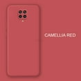 thumbnail image 1 of New Liquid Silicone Phone Case For Xiaomi Redmi Note 9 pro note9 9s Original Luxury Camera Protector Soft Back Cover Coque JK Camellia red redmi note 8, 1 of 6