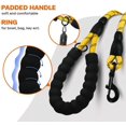 thumbnail image 4 of LAICAIW Rope Dog Leash 4 FT with Comfortable Padded Handle, Highly Reflective Threads Strong Dog Leash for Large Dogs, 1/2 inch, Yellow, 4 of 7