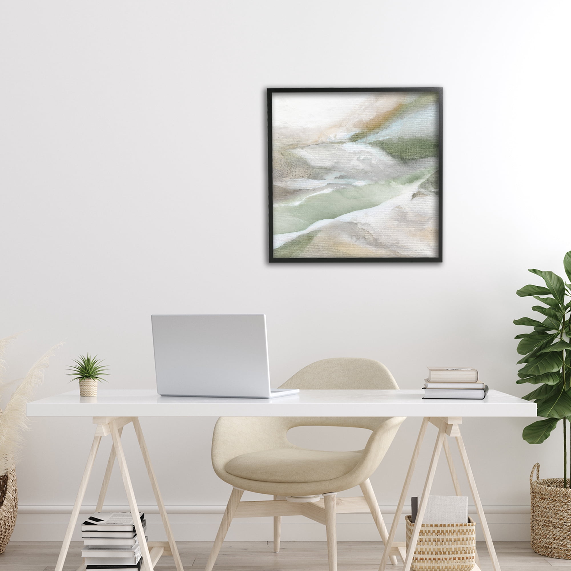 Stupell Industries Serene Misty Landscape Black Framed Giclee Art, design by Carol Robinson