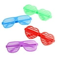 thumbnail image 1 of 12 Uds. Gafas con persiana, gafas de sol ranuradas, gafas para el Día de San Valentín para niños, para regalos de felicitación, intercambio en el aula , cuadrado, 1 of 8