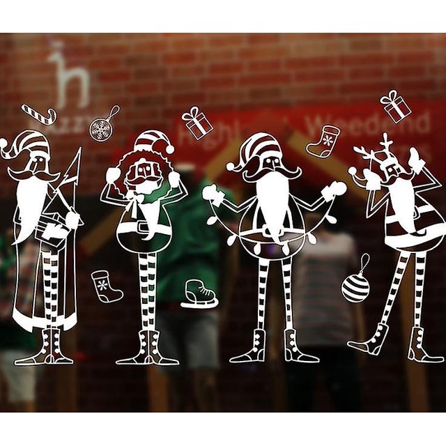 Pegatinas navideñas Sin pegamento Pegatinas electrostáticas Pegatinas decorativas navideñas