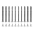 thumbnail image 1 of Miangastore 10 Sets Folding Hand Fan Rivet Nail And Nut Repair Kit Handheld Fans Shaft Replacement Fastener Silver, 1 of 9