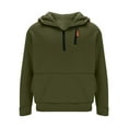 thumbnail image 5 of Men's Quarter Zip Up Hoodies Oversized Hood Sweatshirts Casual Zip Sweatshirts Fashion Long Sleeve Tops with Pockets (L, Army Green), 5 of 7