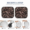 thumbnail image 6 of Fotbe Coffee Bean 2-Piece Car Windshield Sun Shade | Sun Blocker for Car Windshield | Foldable Automotive Interior Accessories for Sun Protection-Medium, 6 of 7