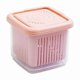 thumbnail image 1 of Jinyi Food P Boxes Double- Layer Drain Basket Frid Food Fruit Stora Containers Double- Layer Boxes Food Containers (3pcs), 1 of 5