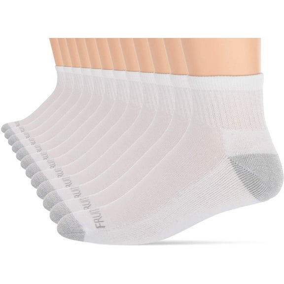 Fruit Of The Loom Dual Defense Men's Ankle Socks, 12 Pack